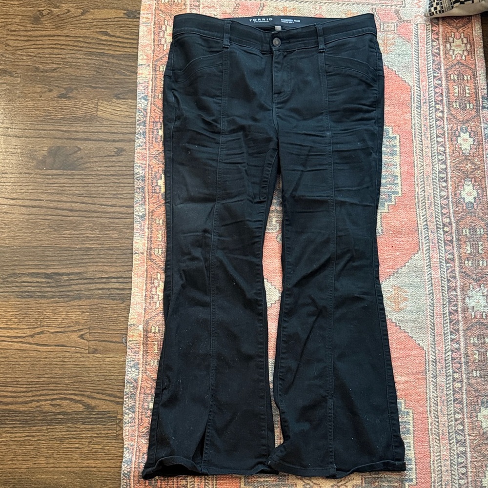 Torrid Black Flare & Wide Leg Jeans